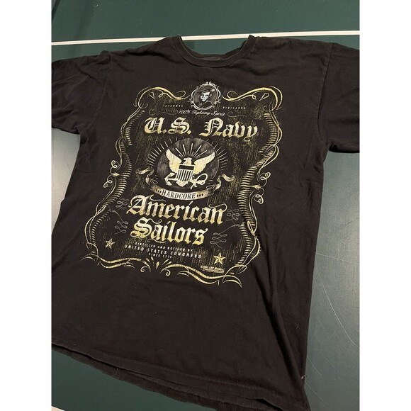 United States Navy 7.62 Design Hardcore American Sailors T-Shirt MEDIUM Military - Picture 2 of 6